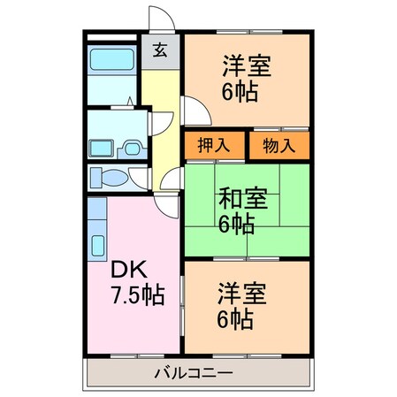 ヨーロピアンハイム滝ノ水の物件間取画像